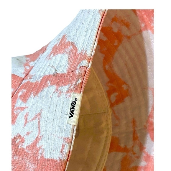 VANS Tie Dyed Bushwick Bucket Hat Pink/White Size Small/Medium Never Worn - Picture 8 of 13